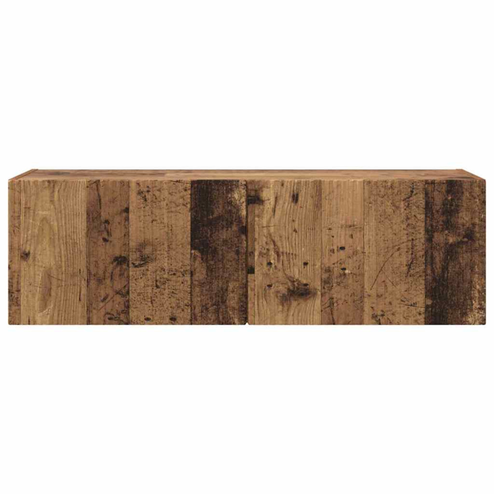 Produktbild för TV Vägghylla Gammalt trä 98 x 31 x 29,5 cm Konstruerat trä