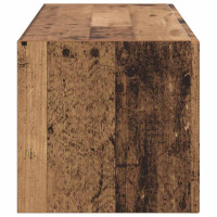 Produktbild för TV Vägghylla Gammalt trä 98 x 31 x 29,5 cm Konstruerat trä