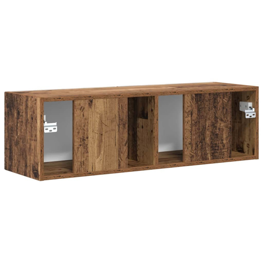 Produktbild för TV Vägghylla Gammalt trä 98 x 31 x 29,5 cm Konstruerat trä