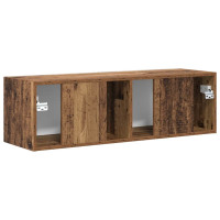 Produktbild för TV Vägghylla Gammalt trä 98 x 31 x 29,5 cm Konstruerat trä