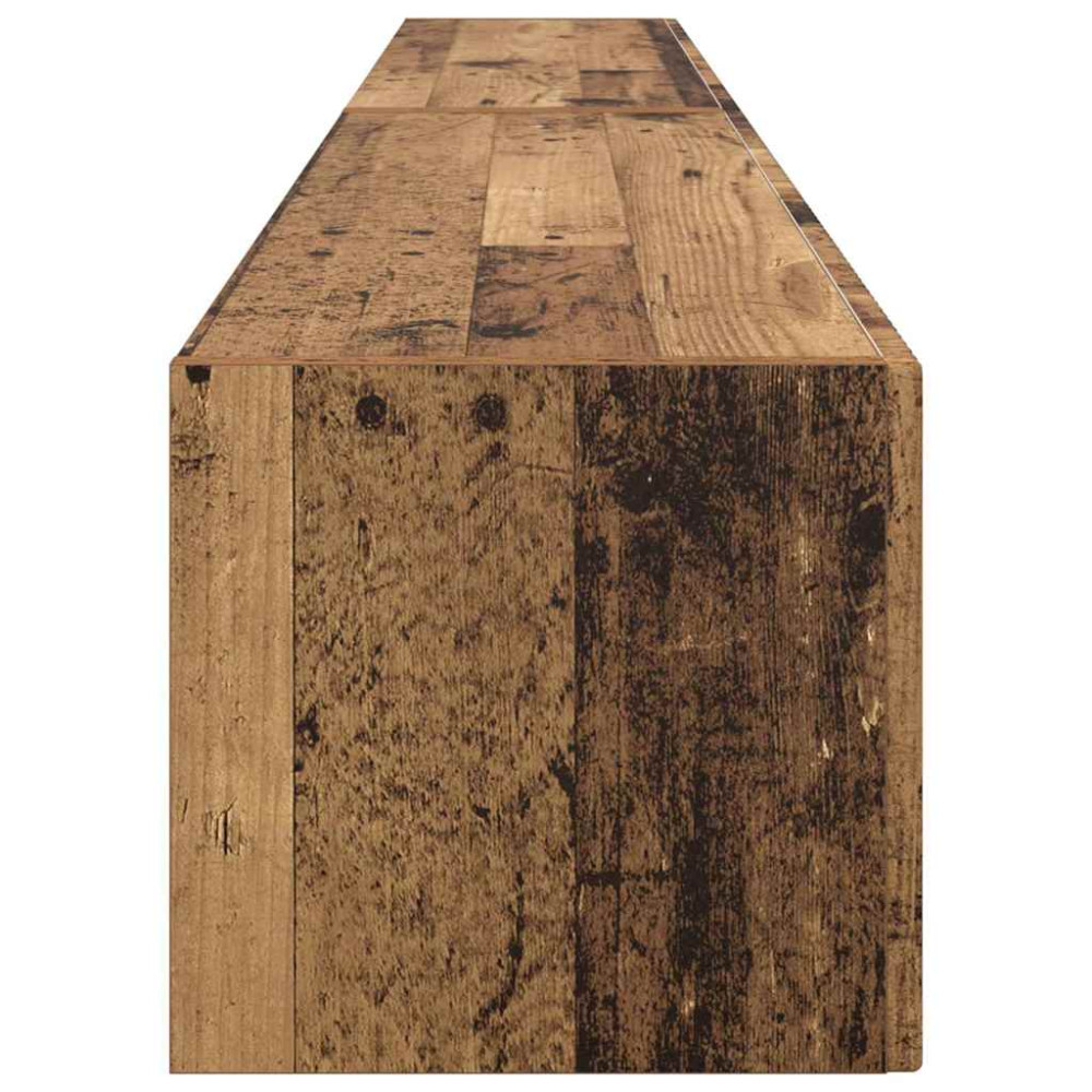 Produktbild för TV Vägghylla Väggmonterad 2 pcs Gammalt trä 98 x 31 x 29,5 cm