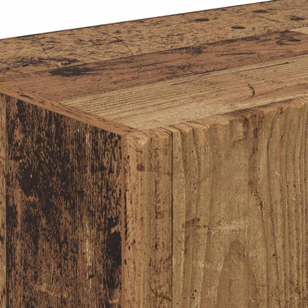 Produktbild för TV Vägghylla Väggmonterad 2 pcs Gammalt trä 98 x 31 x 29,5 cm