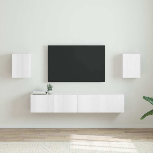 vidaXL TV Vägghylla 2 pcs Vit 30 x 31 x 40 cm Konstruerat trä