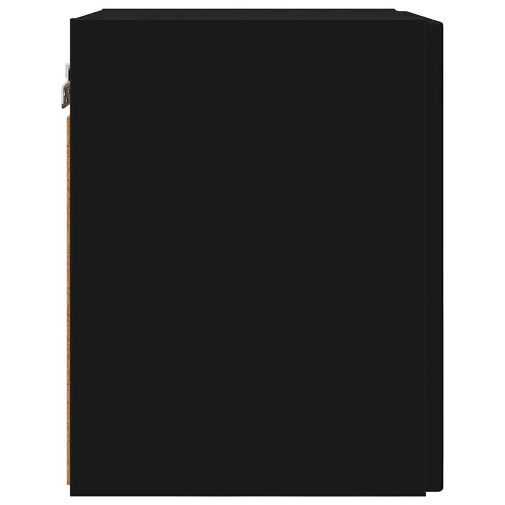 Produktbild för TV Vägghylla Väggmonterad Svart 30 x 31 x 40 cm Konstruerat trä