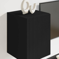 Produktbild för TV Vägghylla 2 pcs Svart 30 x 31 x 40 cm Konstruerat trä