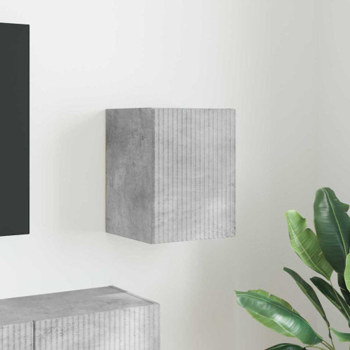 vidaXL TV Vägghylla Betong 30 x 31 x 40 cm Konstruerat trä