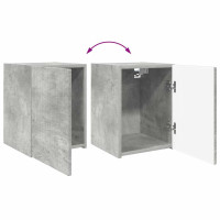 Produktbild för TV Vägghylla Betong 30 x 31 x 40 cm Konstruerat trä