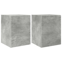 Produktbild för TV Vägghylla 2 pcs Betong 30 x 31 x 40 cm Konstruerat trä