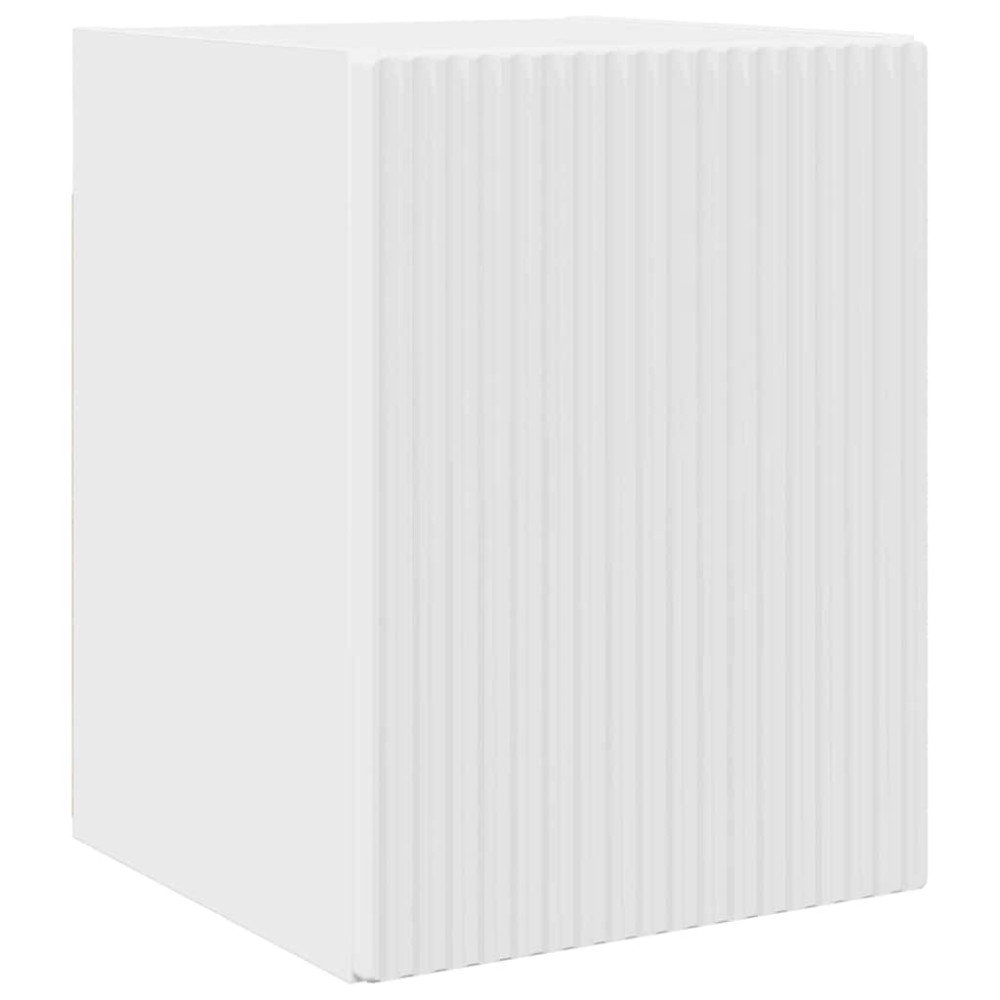 Produktbild för TV Vägghylla Glansig Vit 30 x 31 x 40 cm Konstruerat trä