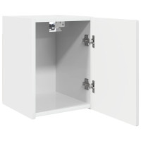 Produktbild för TV Vägghylla Glansig Vit 30 x 31 x 40 cm Konstruerat trä