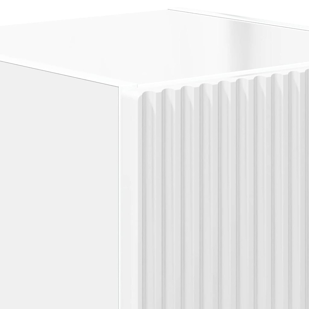 Produktbild för TV Vägghylla Glansig Vit 30 x 31 x 40 cm Konstruerat trä