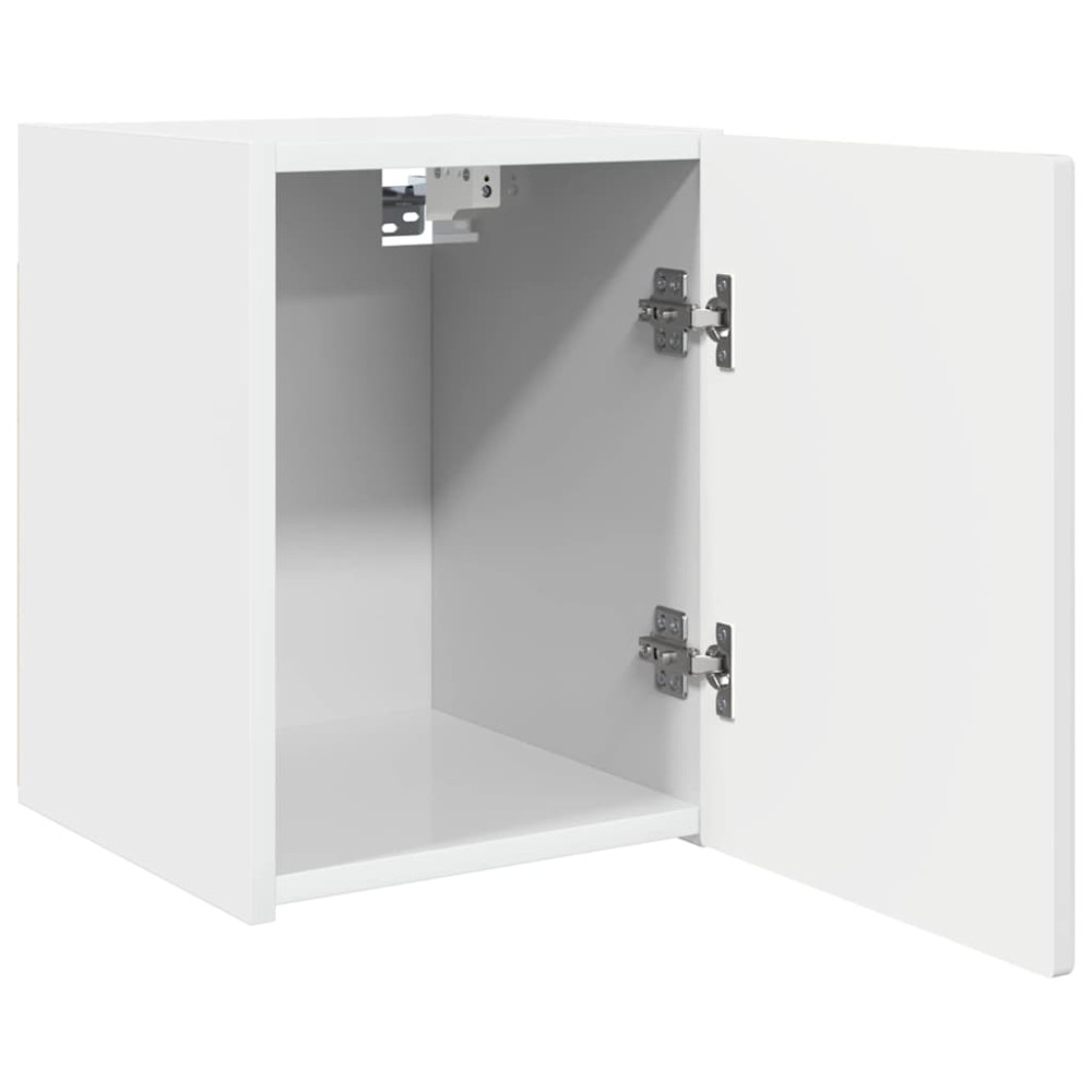 Produktbild för TV Vägghylla 2 pcs Glansig Vit 30 x 31 x 40 cm Konstruerat trä