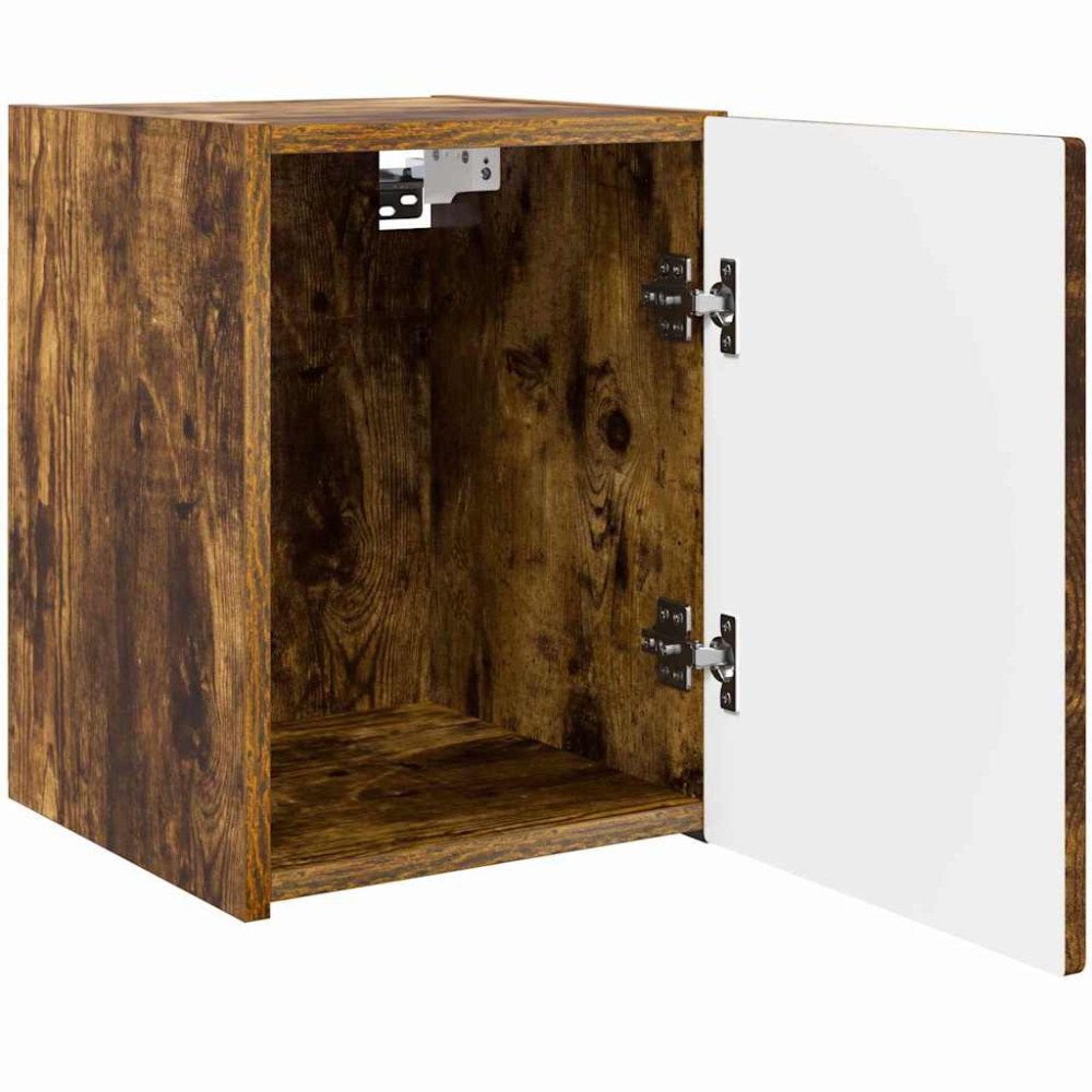 Produktbild för TV Vägghylla 2 pcs Rökt ek 30 x 31 x 40 cm Konstruerat trä