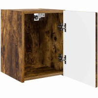 Produktbild för TV Vägghylla 2 pcs Rökt ek 30 x 31 x 40 cm Konstruerat trä