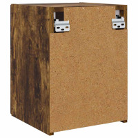 Produktbild för TV Vägghylla 2 pcs Rökt ek 30 x 31 x 40 cm Konstruerat trä