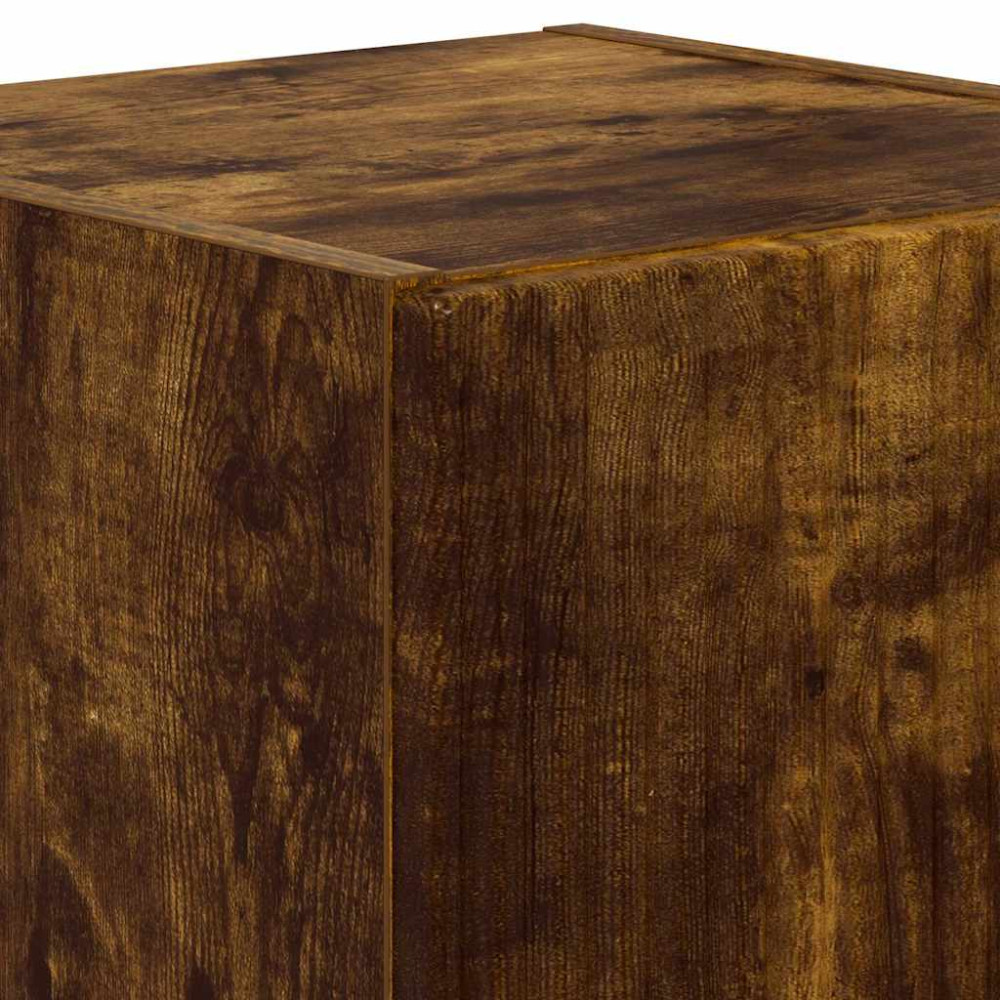 Produktbild för TV Vägghylla 2 pcs Rökt ek 30 x 31 x 40 cm Konstruerat trä
