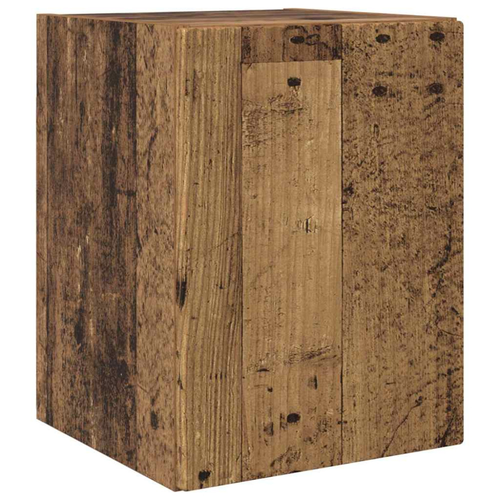 Produktbild för TV Vägghylla Gammalt trä 30 x 31 x 40 cm Konstruerat trä