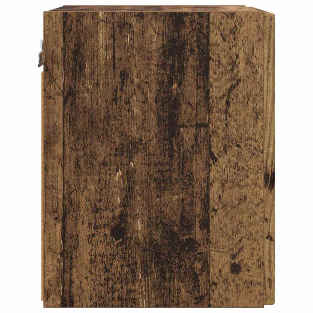 Produktbild för TV Vägghylla Gammalt trä 30 x 31 x 40 cm Konstruerat trä