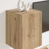 Produktbild för TV Vägghylla 30 x 31 x 40 cm Artisan Ek Konstruerat trä