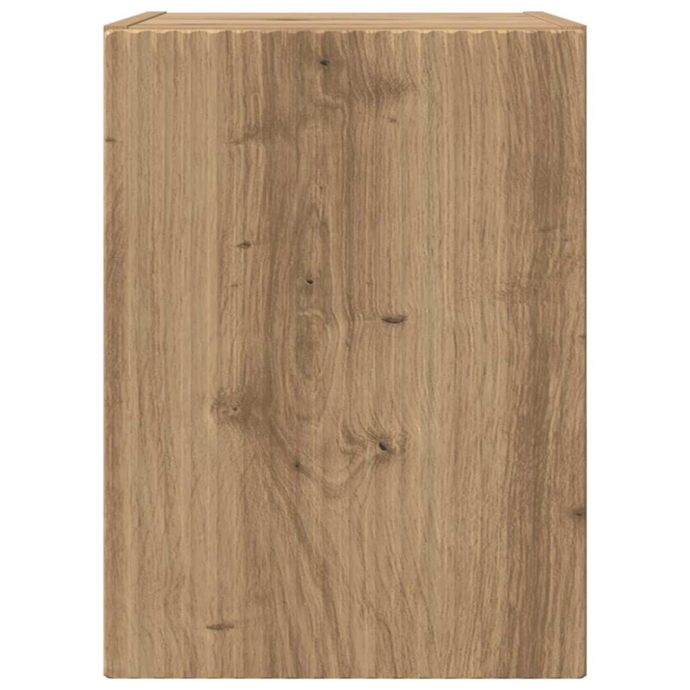 Produktbild för TV Vägghylla 30 x 31 x 40 cm Artisan Ek Konstruerat trä