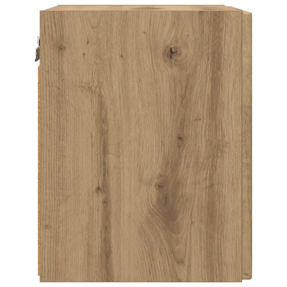 Produktbild för TV Vägghylla 30 x 31 x 40 cm Artisan Ek Konstruerat trä