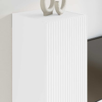 Produktbild för TV Vägghylla Väggmonterad Vit 30 x 31 x 60 cm Konstruerat trä