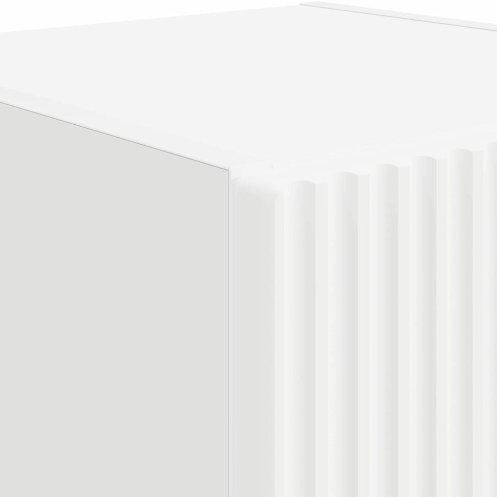 Produktbild för TV Vägghylla 2 pcs Vit 30 x 31 x 60 cm Konstruerat trä