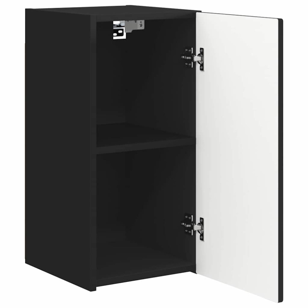 Produktbild för TV Vägghylla Väggmonterad Svart 30 x 31 x 60 cm Konstruerat trä
