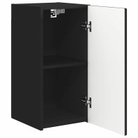 Produktbild för TV Vägghylla Väggmonterad Svart 30 x 31 x 60 cm Konstruerat trä