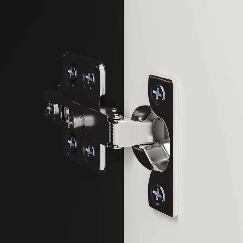 Produktbild för TV Vägghylla 2 pcs Svart 30 x 31 x 60 cm Konstruerat trä