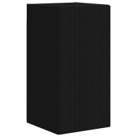 Produktbild för TV Vägghylla 2 pcs Svart 30 x 31 x 60 cm Konstruerat trä