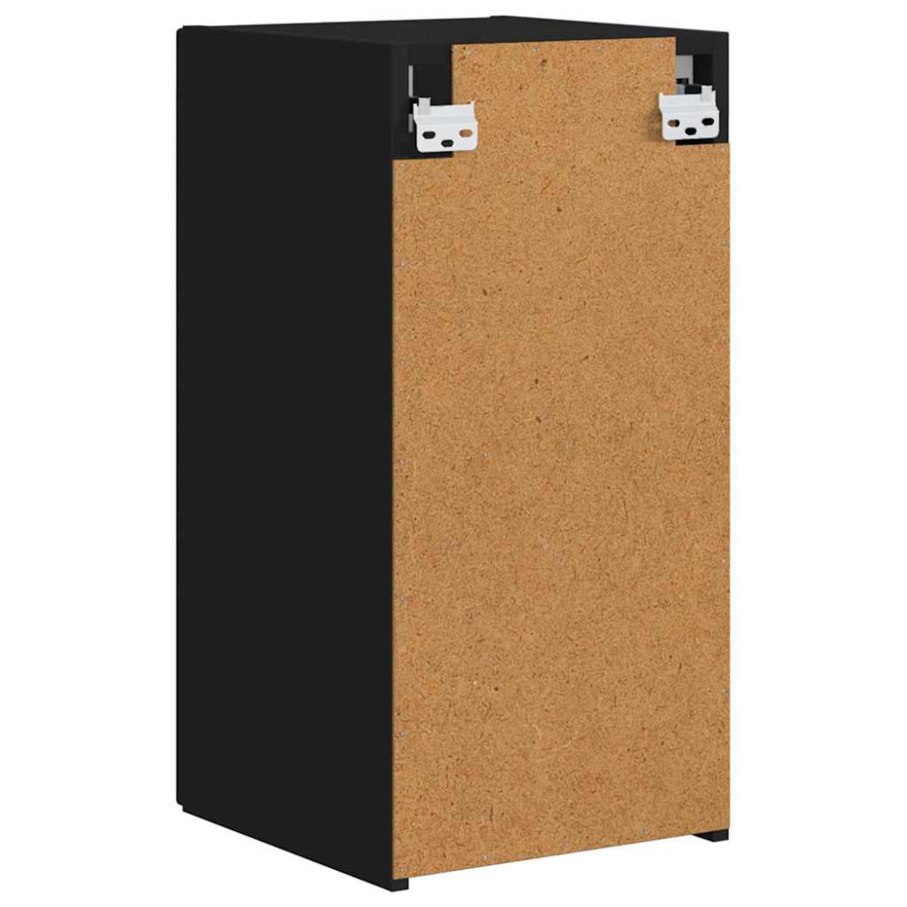 Produktbild för TV Vägghylla 2 pcs Svart 30 x 31 x 60 cm Konstruerat trä