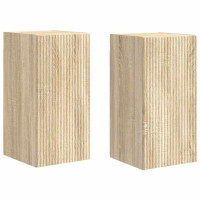 Produktbild för TV Vägghylla 2 pcs Sonoma 30 x 31 x 60 cm Konstruerat trä