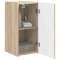 Produktbild för TV Vägghylla 2 pcs Sonoma 30 x 31 x 60 cm Konstruerat trä