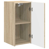 Produktbild för TV Vägghylla 2 pcs Sonoma 30 x 31 x 60 cm Konstruerat trä