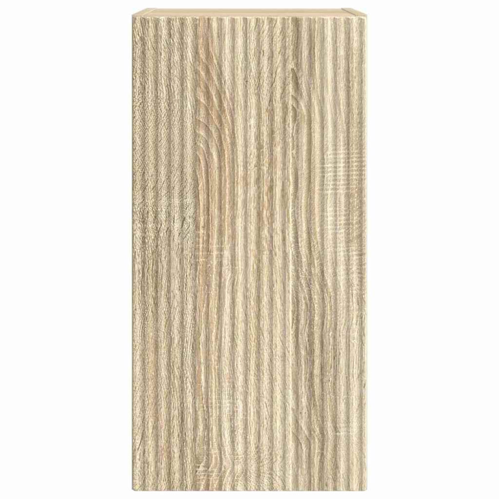 Produktbild för TV Vägghylla 2 pcs Sonoma 30 x 31 x 60 cm Konstruerat trä