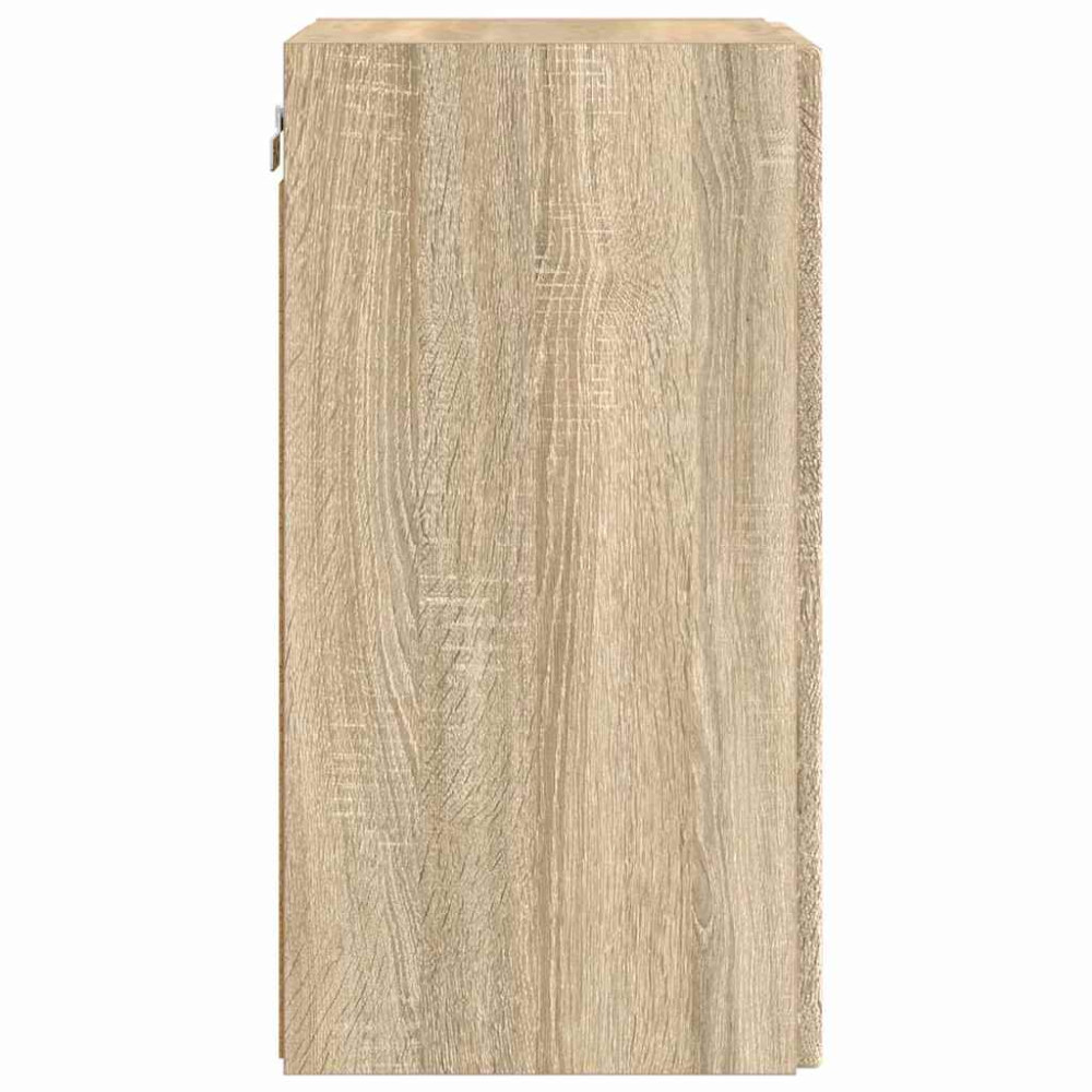 Produktbild för TV Vägghylla 2 pcs Sonoma 30 x 31 x 60 cm Konstruerat trä