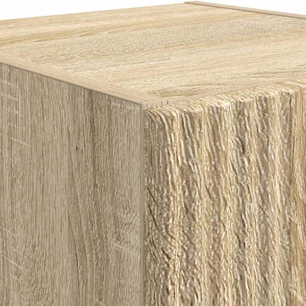 Produktbild för TV Vägghylla 2 pcs Sonoma 30 x 31 x 60 cm Konstruerat trä