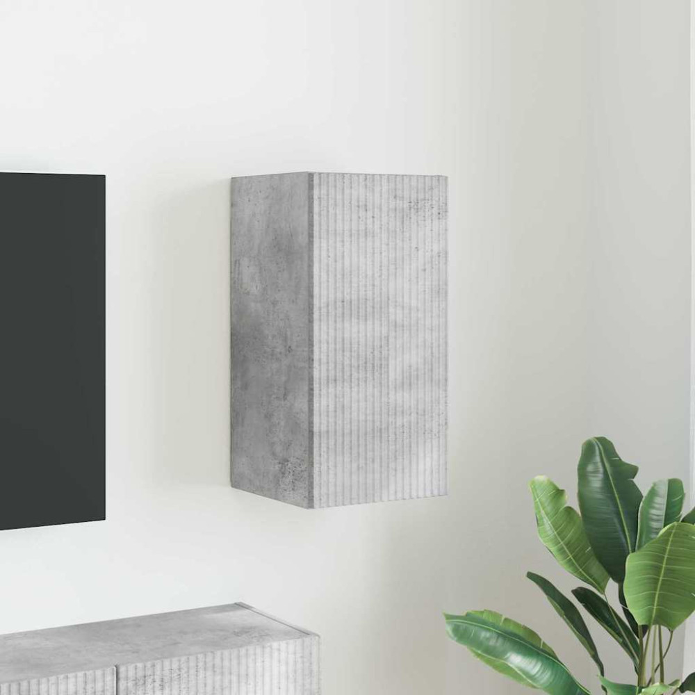 Produktbild för TV Vägghylla Betong 30 x 31 x 60 cm Konstruerat trä
