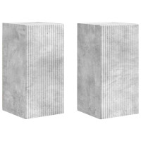 Produktbild för TV Vägghylla 2 pcs Betong 30 x 31 x 60 cm Konstruerat trä