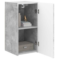 Produktbild för TV Vägghylla 2 pcs Betong 30 x 31 x 60 cm Konstruerat trä