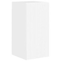 Produktbild för TV Vägghylla 2 pcs Glansig Vit 30 x 31 x 60 cm Konstruerat trä
