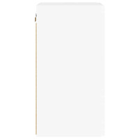 Produktbild för TV Vägghylla 2 pcs Glansig Vit 30 x 31 x 60 cm Konstruerat trä