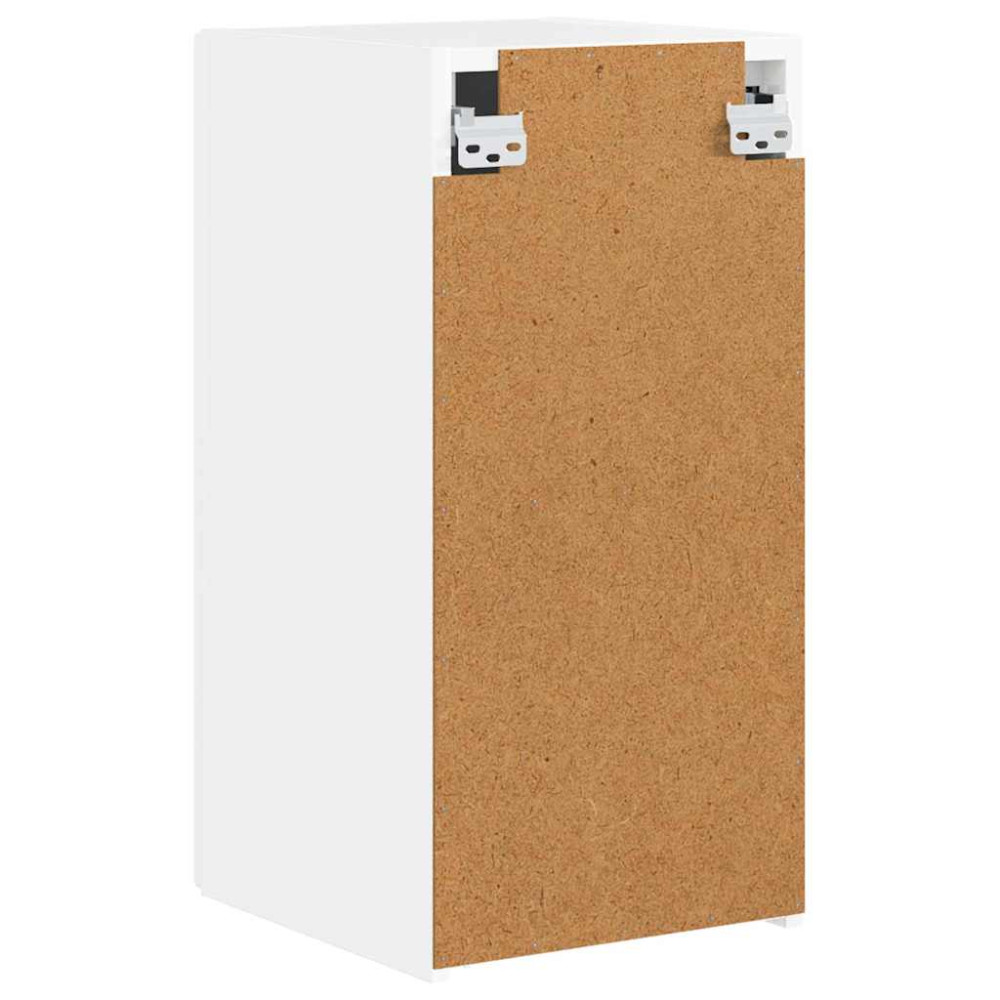 Produktbild för TV Vägghylla 2 pcs Glansig Vit 30 x 31 x 60 cm Konstruerat trä