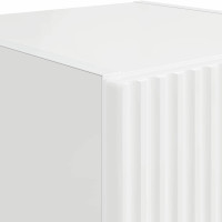 Produktbild för TV Vägghylla 2 pcs Glansig Vit 30 x 31 x 60 cm Konstruerat trä