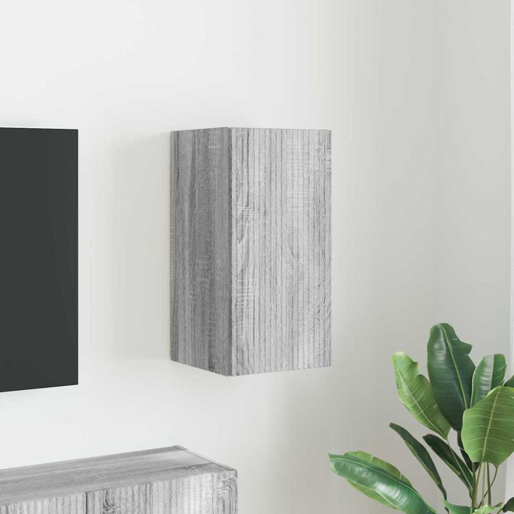 Produktbild för TV Vägghylla Grå Sonoma 30 x 31 x 60 cm Konstruerat trä