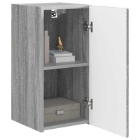Produktbild för TV Vägghylla 2 pcs Grå Sonoma 30 x 31 x 60 cm Konstruerat trä