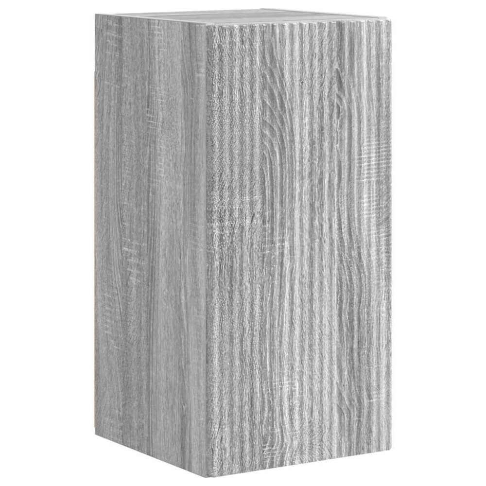 Produktbild för TV Vägghylla 2 pcs Grå Sonoma 30 x 31 x 60 cm Konstruerat trä