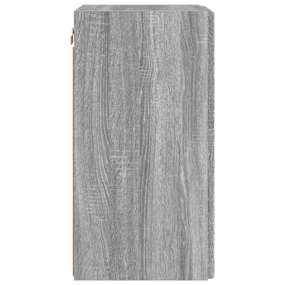 Produktbild för TV Vägghylla 2 pcs Grå Sonoma 30 x 31 x 60 cm Konstruerat trä