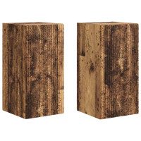 Produktbild för TV Vägghylla 2 pcs Gammalt trä 30 x 31 x 60 cm Konstruerat trä